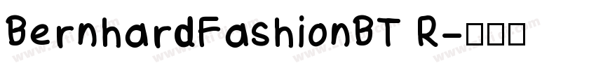 BernhardFashionBT R字体转换